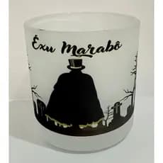 EXU MARABÔ COPO DE EXU BEBIDAS E WHISKY 260ML VIDRO - UMBANDA QUIMBANDA CANDOMBLE CALUNGA