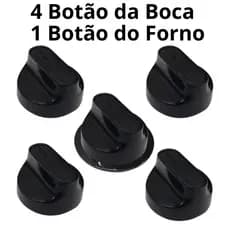Botão Manipulo Para Fogão Consul Boca e Forno Cfo4 Cfs5 Cfs6
