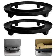 Suporte Base Muito Resistente de Plástico Preto para Botijão de Gás