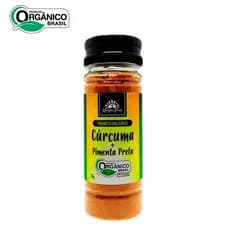 Cúrcuma Orgânica em Pó Alta Concentração de Curcumina + Pimenta Preta - 70g