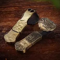 Cinto De metal Ruyi Estilo Chinês Com Nó Personalidade mini Unidade flash De Dedo USB 2.0 De Alta Velocidade 1GB 2GB 4GB