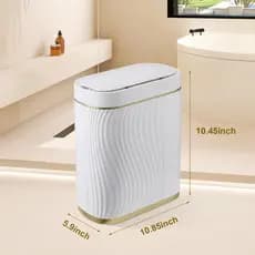 Lixeira com Sofisticada Sensor Automático Inteligente Toque Cesto Lixo Casa Quarto Banheiro Cozinha 8L Yesop