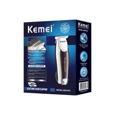 Máquina De Acabamento Barbearia Barba Cabelo Bigode Profissional Kemei Km-9163