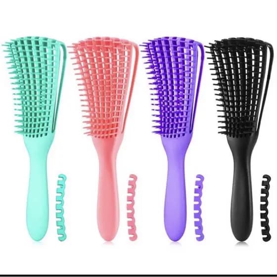 Escova Para Cabelo Cacho Pente Polvo Pronta Entrega Imediata
