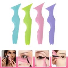 1PC Ferramenta De Maquiagem De Silicone Para Os Olhos Em Forma De Multifuncional Delineador De Sobrancelha Régua De Posicionamento Portátil