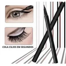 Delineador Magnético Para todos Tipos Cílios Postiços- Caneta Gel Tinta Preta
