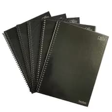 Kit 5 Cadernos Universitários 1 Matéria Preto Office Economico 80 Folhas