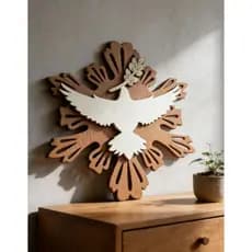 Espírito Santo Em Mdf Decorativo Batismo 0709 3