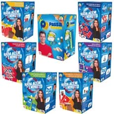 Jogos Nada Além de 1 Minuto 6 Brinquedos + Jogo Passa ou Repassa SBT - Pais e Filhos