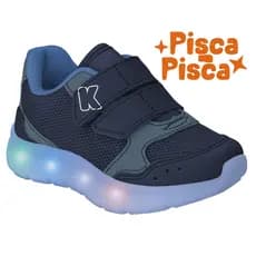 Tenis com Led Infantil Luz Pisca Pisca com Velcro Facil Calcar - Kidy