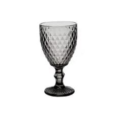 Taça de Vidro Fume 245ml Bico de Jaca /Diamond / Bico de Abacaxi – Taça para Vinho e Água