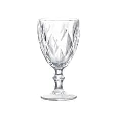 TAÇA DE VIDRO TRANSPARENTE DIAMOND 325 ml - Vinho Agua Mesa Posta