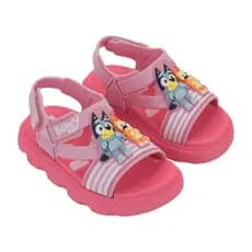 Sandália Baby Easy Plus Bluey Com Ajuste Autocolante Macia Confortável