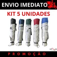 5 UNIDADES Sombrinha Guarda Chuva Dupla Face Raios Uv Liso Contra Vento
