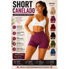 Shorts Fitness Canelado Academia Zero Transparencia Feminino LP