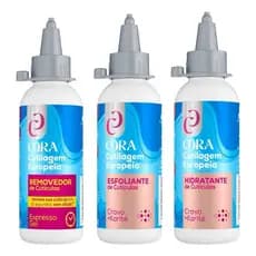 Kit Cutilagem Europeia Manicure Remove Cuticula Sem Alicate Profissional Cora