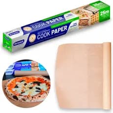 Papel Antiaderente Cook Paper 45cm x 25m Não Gruda Assar Grelhar Alimentos Air Fryer Forno - Bompack