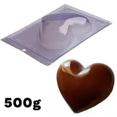 Forma de Silicone Especial Coração Liso 500g 40 Porto Formas