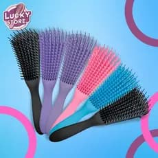 Kit 5 Escovas Polvo para cabelo Anti Frizz Cacheadas