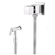 Ducha Higiênica Quadrada 1/4 de volta c-80 Metal Engate de 1.80