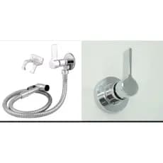 Acabamento C-70 em Metal + Ducha Higiênica C-70 em Metal