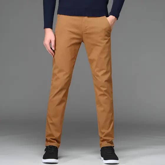 Calça sarja colorida social cor váriada