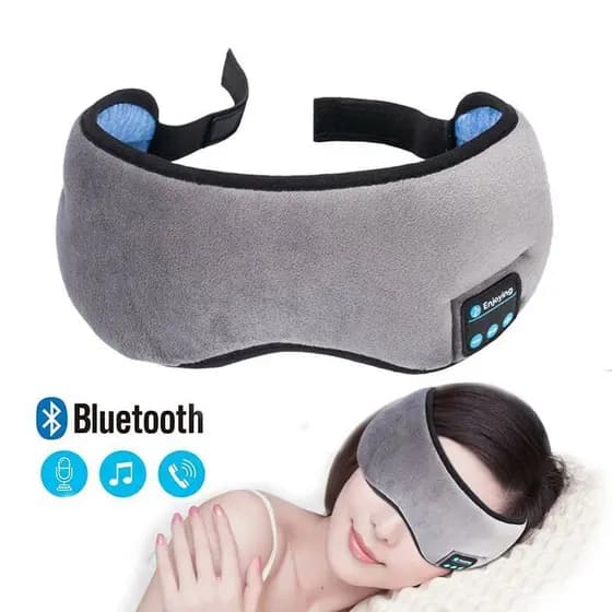 Tapa Olhos Musical Máscara de Dormir com Som Bluetooth
