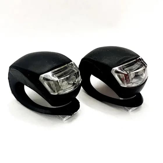 Sinalizador De Bicicleta kit 1 par Pisca Bike Luz De Led Vermelha e Branca Ciclista