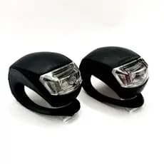 Sinalizador De Bicicleta kit 1 par Pisca Bike Luz De Led Vermelha e Branca Ciclista