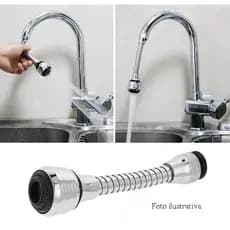 Extensor de torneira Adaptador Extensor Flexível De Torneira Pia Chuveirinho 360º Bicas De Torneiras 22 Mm E 24 Mm