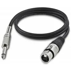 Cabo Para Microfone P10 Xlr Femea reforçado 3 metros pronta entrega