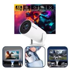 Mini Projetor Portatil 5g Wifi 6 Bluetooth 5.0 Android 11 HY300 Projetor 4K 1080 Full HD