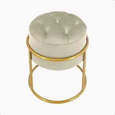 puff argola decoração banqueta de ferro penteadeira variações