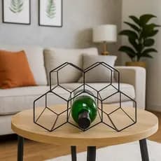colmeia adega de ferro aramado decoração porta vinho