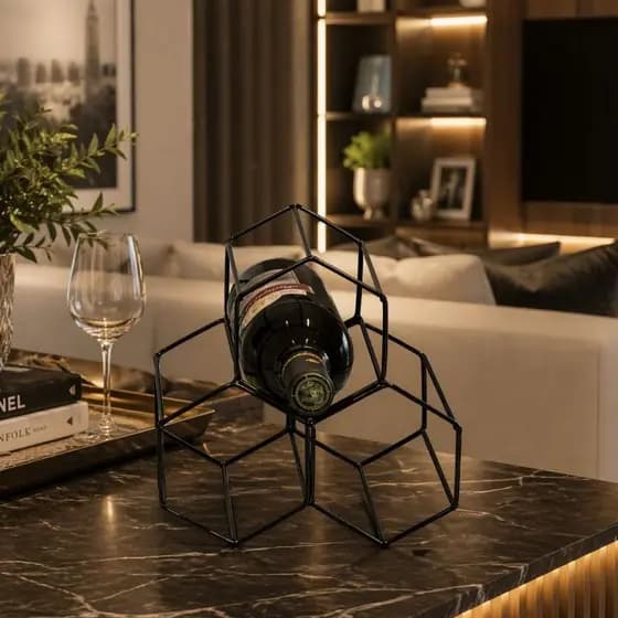 adega suporte para vinho comeia acoplavel de 3 lugares
