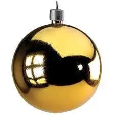 Enfeite Natalino Bola  Metalizada 8cm C/2 Und - Natália Christmas