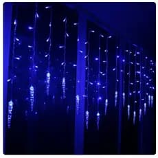 Enfeite pisca tubo de led azul 127v