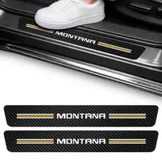 Kit Soleira Montana Utilitário Vinil Resistente Adesivo Proteção Anti Riscos Pickup 2 Portas