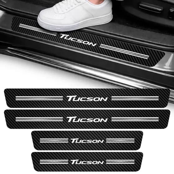 Kit Adesivo Soleira Tucson Vinil Protetor 05 06 07 08 09 10 11 12 13 14 15 16 17 18 19 20 21 25 26