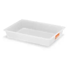 Kit 05 Unidades Bandeja Branca Retangular Para Açougue Não Tóxica 7,5 Litros 0737