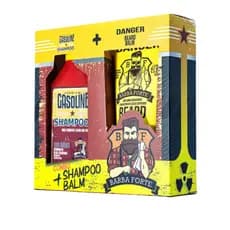 Combo Kit Barba Forte Shampoo Gasoline 250ml + Balm Danger 170ml