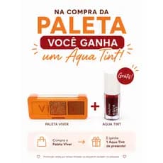 Paleta de Sombras Viver + Brinde Aqua Tint Ruby Rose