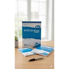 Bloco De Notas  Pautado 50 Folhas Office Escolar Escritório Domingos 70g