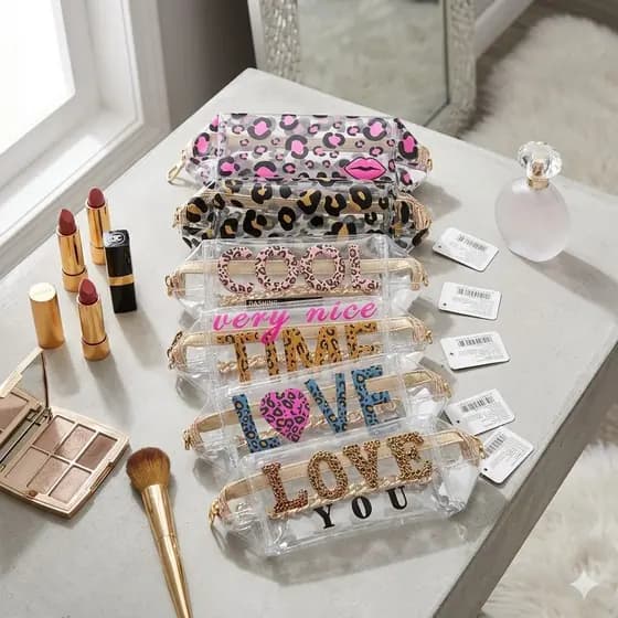 Necessaire Transparente Estampada Fashion Animal Print