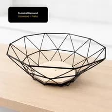 Fruteira Organizador Madeira Sustentavel Decorativo Design Moderno Cozinha Sala Frutas Paes Legumes