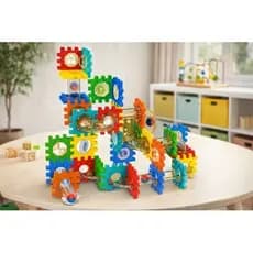 Labirinto Educativo Blocos Montar 98 Peças Brinquedo Didático Colorido Desenvolvimento Cognitivo infantil