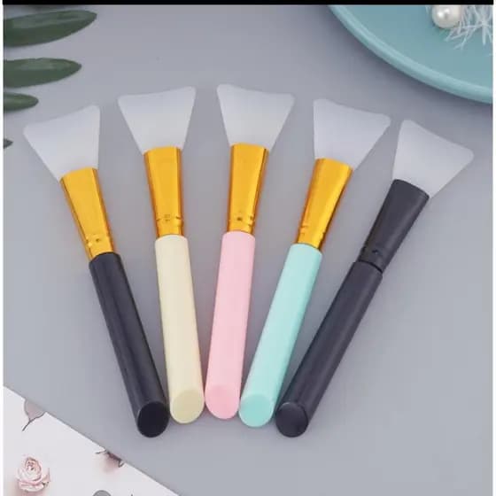 Espatula silicone pincel acessorio aplicar skin care mascara facial creme serum base make cosmetico