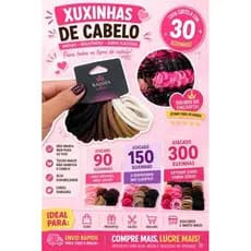 Kit econômico Xuxinha Cabelo Rabicó Atacado 90/150/300 xuxinhas, atacado revenda