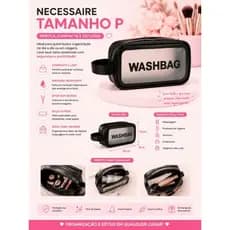 Bolsa necessaire para maquiagem cosmetico mala viagem TAM P
