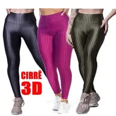 Calça Legging 3D Academia Cintura Alta levanta bumbum
